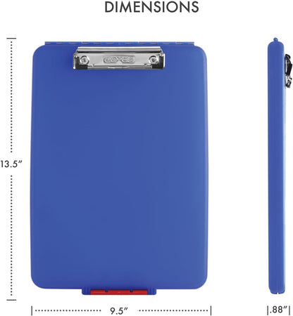Dexas Slimcase Storage Clipboard, Black