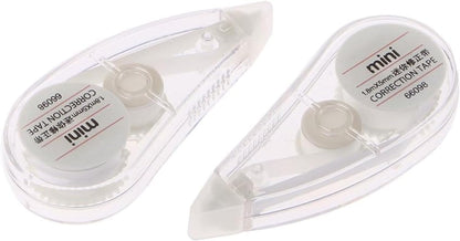 2 Pcs White Cute Correction Tape Mini Roller White Out Eraser, School Office Stationery Correction Tape for School Office Correction Product