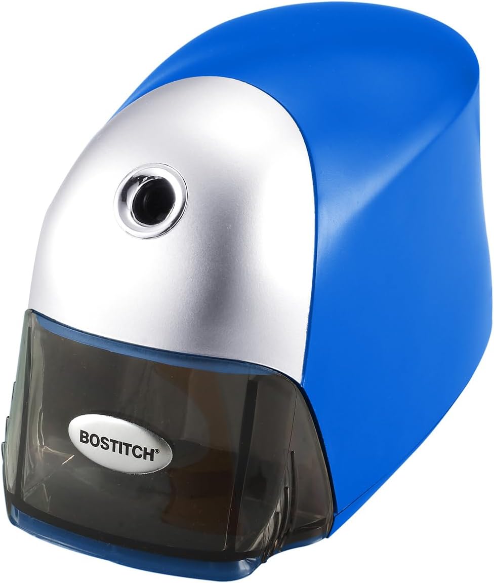 Bostitch Office QuietSharp Executive Heavy Duty Electric Pencil Sharpener for 65% Faster Sharpening and 6X Longer Cutter Life - Colored Pencil Compatible, Black