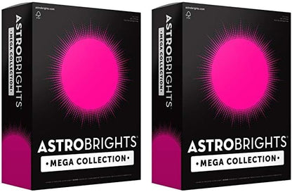 Astrobrights Mega Collection, Colored Paper, Bright Pink, 625 Sheets, 24 lb/89 gsm, 8.5" x 11" - MORE SHEETS! (91674)