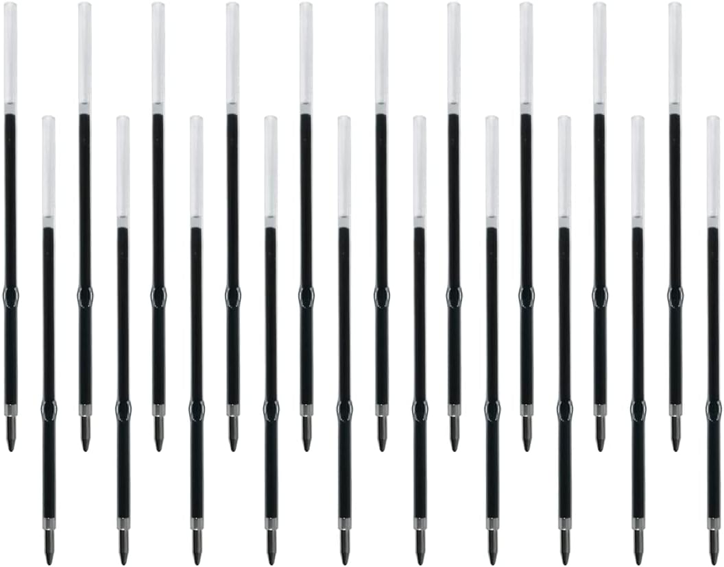 Oddmoal Ballpoint Pen with Stylus Tip, Soft Touch Click Metal Pen, 1.0mm Medium Point, Black Ink, 12 Count(Black)