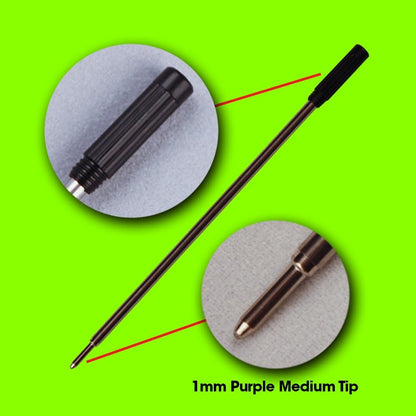 Jaymo Replacement for Cross 8513 - Measures 4.563 in / 116 mm Long - Ballpoint Pen Refill - 6 Black