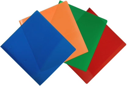 JAM PAPER Plastic 0.75 inch Binder - Clear 3 Ring Binder - Sold Individually