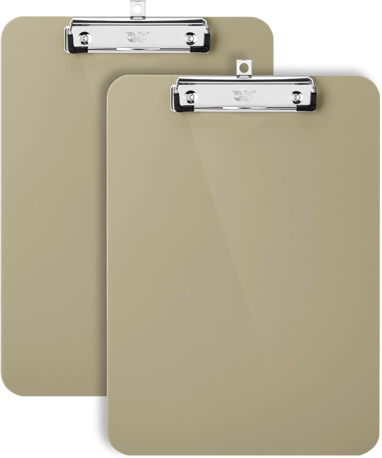 Mr. Pen- Plastic Clipboard, 12.5" x 9", 2 Pack, Clipboard Plastic, Low-Profile Metal Clip with Retractable Hanging Hole