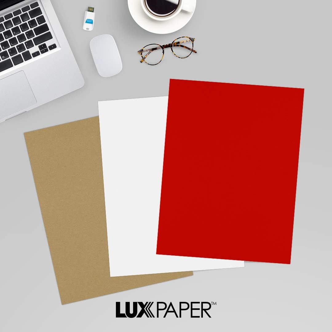 LUXPaper 8.5" x 11" Paper | Letter Size | Pastel Canary Yellow | 60lb. Text | 50 Qty