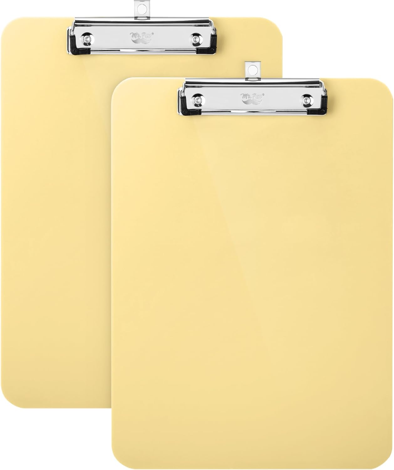Mr. Pen- Plastic Clipboard, 12.5" x 9", 2 Pack, Clipboard Plastic, Low-Profile Metal Clip with Retractable Hanging Hole