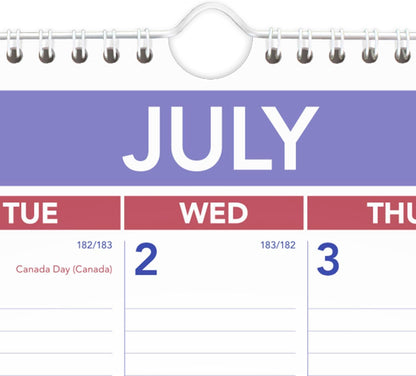 AT-A-GLANCE Wall Calendar 2026-2027 Planner, Academic 12-Month July-June, Monthly, 15-1/2" x 22-3/4", Ruled Daily Blocks (AY328)
