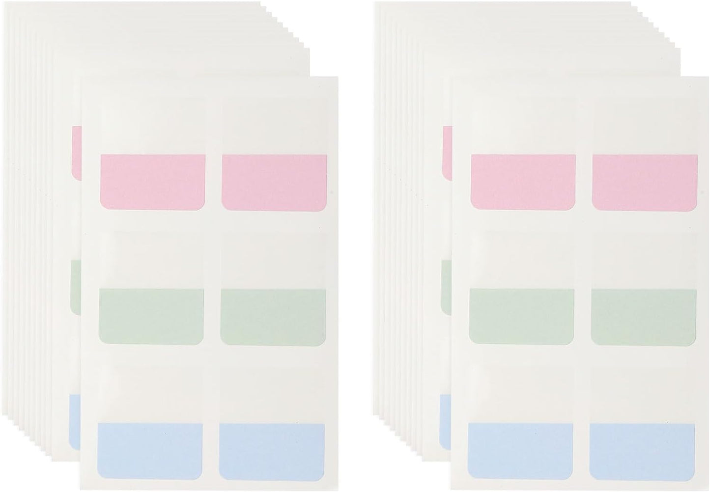 PATIKIL Clear Index Sticky Tabs, 120 Pcs Large Transparent Sticky Notes Bookmarks Planner Stickers Page Tabs for Office Notebooks File Folder Ledger Book, Gradient Green