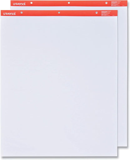 Universal 35600 Recycled Easel Pads, Unruled, 27 x 34, White, 50 Sheet (Case of 2)