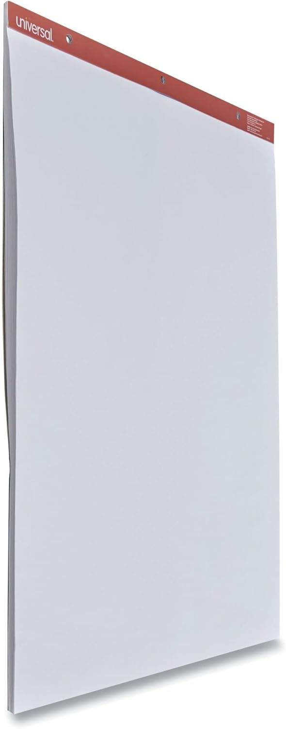 Universal 35600 Recycled Easel Pads, Unruled, 27 x 34, White, 50 Sheet (Case of 2)