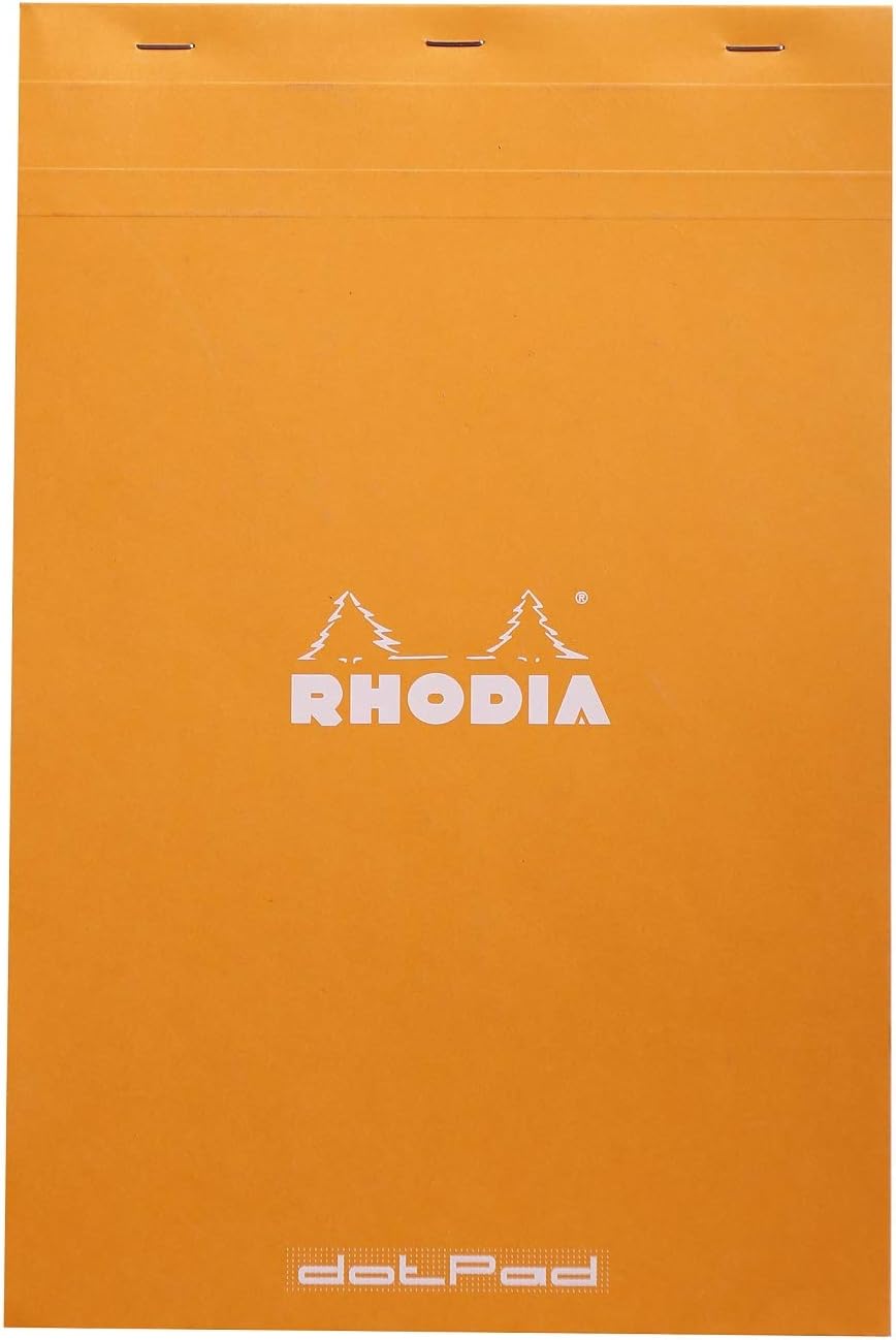 Rhodia Notepad, No18 A4, Lined - White, 8 1/4"" x 11 3/4""" (18601C)