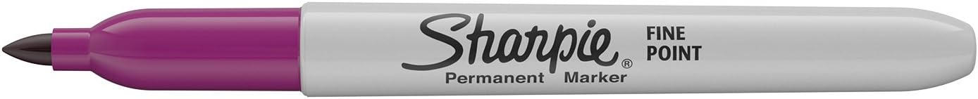 Sharpie Permanent Markers, Fine Point, Black, 12 Count