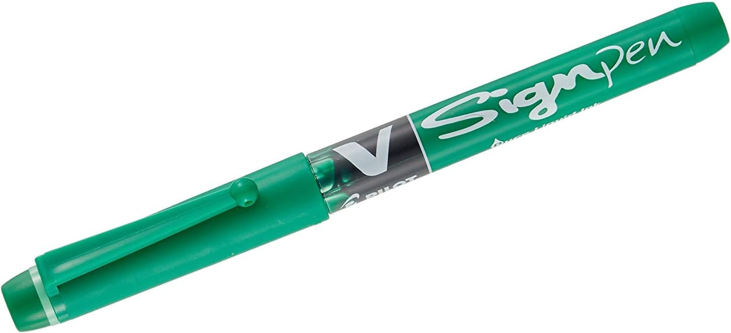Pilot roller-ball V Sign Pen Liquid Ink 2.0 mm Tip - Black, Box of 12