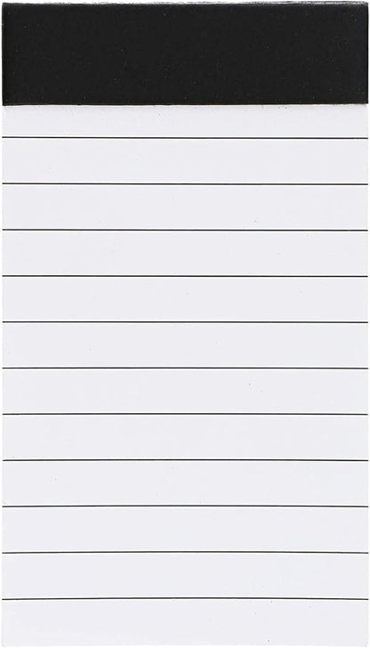 Paper Junkie Mini Paper Pad - 6.1 x 5.9 In, 24-Pack, Grey Board Backing - Lined Paper Pocket Notepad for Shopping Lists & To-Do Tasks