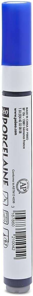 Pebeo Porcelaine 150, China Paint Fine Tip Marker - Anthracite Black (021009)