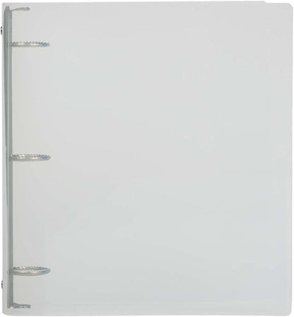 JAM PAPER Plastic 0.75 inch Binder - Clear 3 Ring Binder - Sold Individually