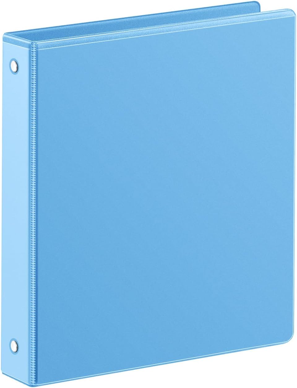 SUIN 1 Inch 3 Ring Binder, Clear 1'' View Presentation Binders with 2 Pockets, Fits 8.5 x 11 Letter Size, Durable Polypropylene, Non-Stick & PVC-Free for School, Office & Home (Orange)