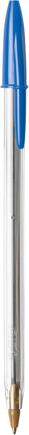 BIC Cristal Xtra Smooth Black Ballpoint Pens, Medium Point (1.0mm), 12-Count Pack, Extra Smooth and Reliable Ballpoint Pens