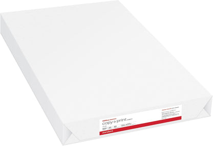 Office Depot® Copy And Print Paper, Ledger Size (11" x 17"), 92 Brightness, 20 Lb, Ream of 500 Sheets, Case of 3 Reams