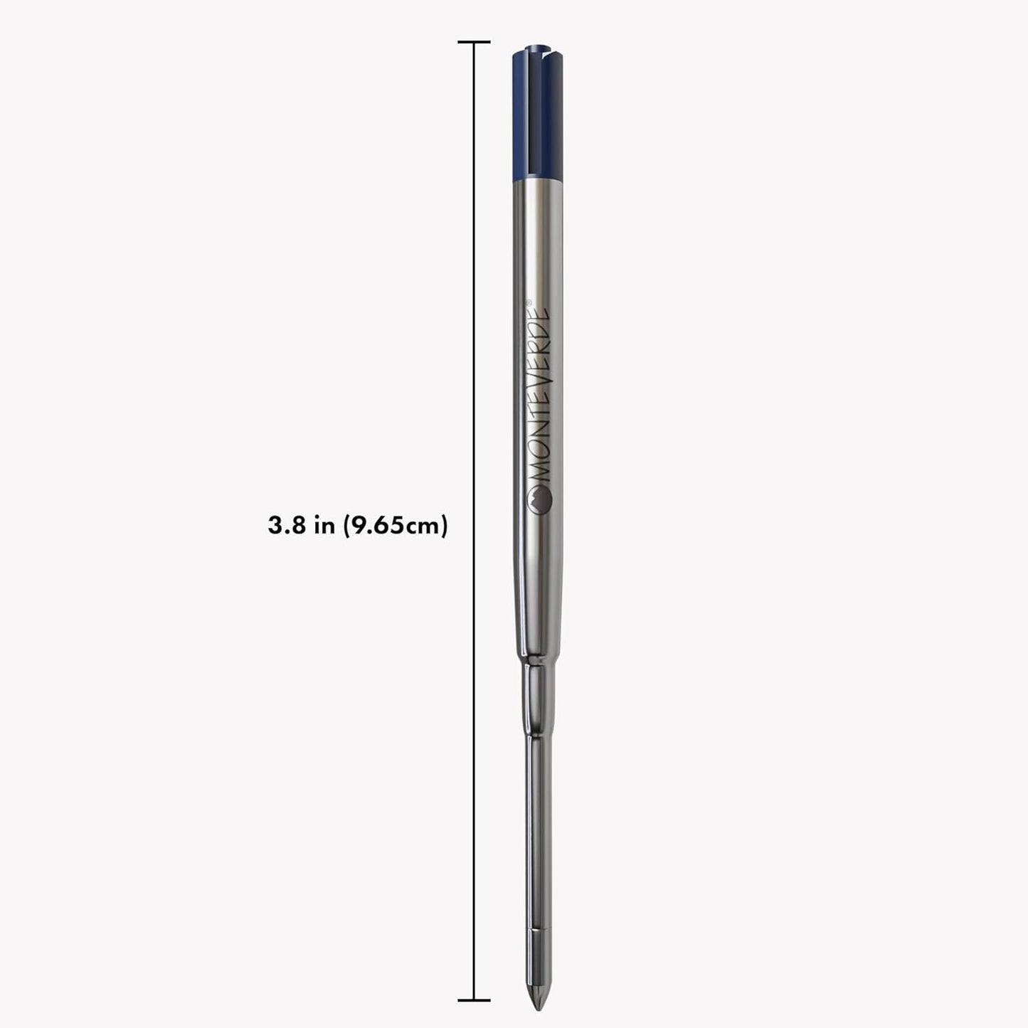 Monteverde Soft Roll Ballpoint Pen Refills to Fit Parker-Style Pens, Medium Point, Brown, 2-Pack, Smooth Writing Technology for Parker, Conklin, Schmidt, and More