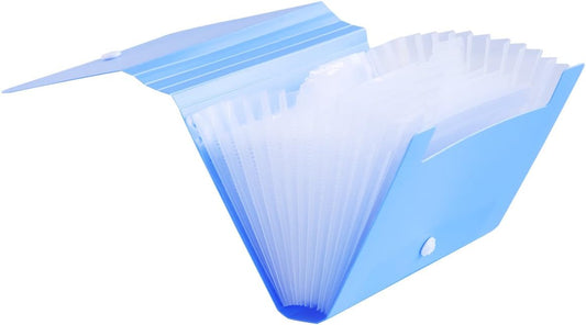 Expanding File Folder, Subdivision Accordion File Folder Mini Organizer PP Wallet for Cards,Coupons,Receipt,Tax Item or Changes,7x4.5 Inches,12 Pockets with Tabs and Check Case(Set 4)
