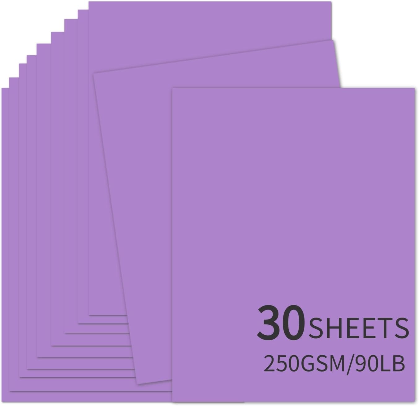 30 Sheets Sage Green Cardstock 8.5'' x 11'', 250gsm/92lb Heavyweight Cover Cardstock Paper, Thick and Smooth Card Stock Perfect for Invitations, Menus, Crafts, DIY Cards, Arts and Crafts