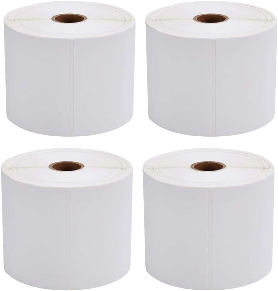 MFLABEL 4x6 Thermal Shipping Labels - 2 Rolls of 250, Perforated & Smudge-Proof Direct Thermal Labels Compatible with Rollo, Zebra, for Amazon UPS FedEx Shopify