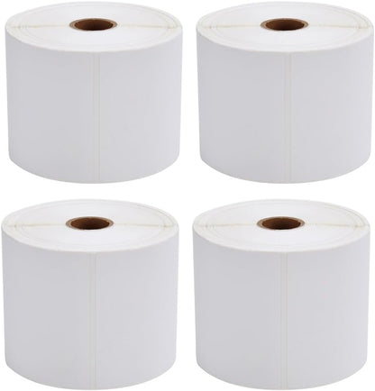MFLABEL 4x6 Thermal Shipping Labels - 2 Rolls of 250, Perforated & Smudge-Proof Direct Thermal Labels Compatible with Rollo, Zebra, for Amazon UPS FedEx Shopify