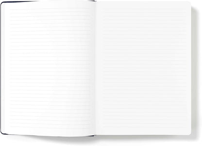 Wykeham's Executive Notebook – 8.5" x 12" – Customization Available (Personalized Black – Lined)