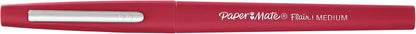 Paper Mate Flair Felt Tip Pens, Medium Point (0.7mm), Red, 4 Count