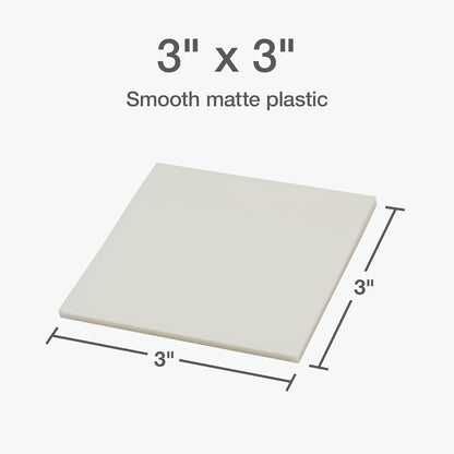 Redi-Tag Translucent Sticky Notes, Transparent Self-Stick Notes, 3" x 3", 4 Pads, 50 Notes Per Pad, 200 Sheets (1006596)