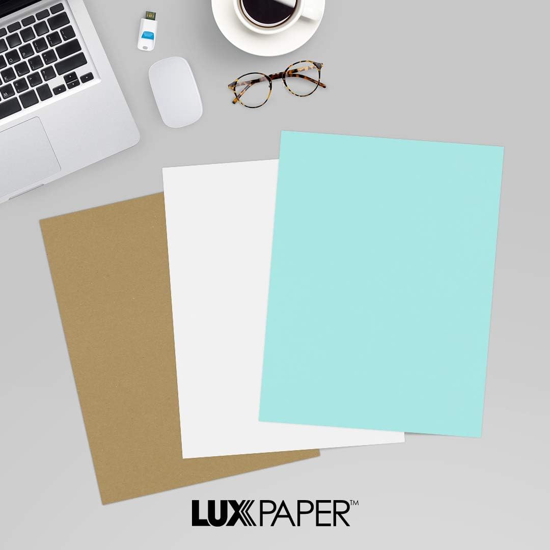 LUXPaper 8.5" x 11" Paper | Letter Size | Pastel Canary Yellow | 60lb. Text | 50 Qty