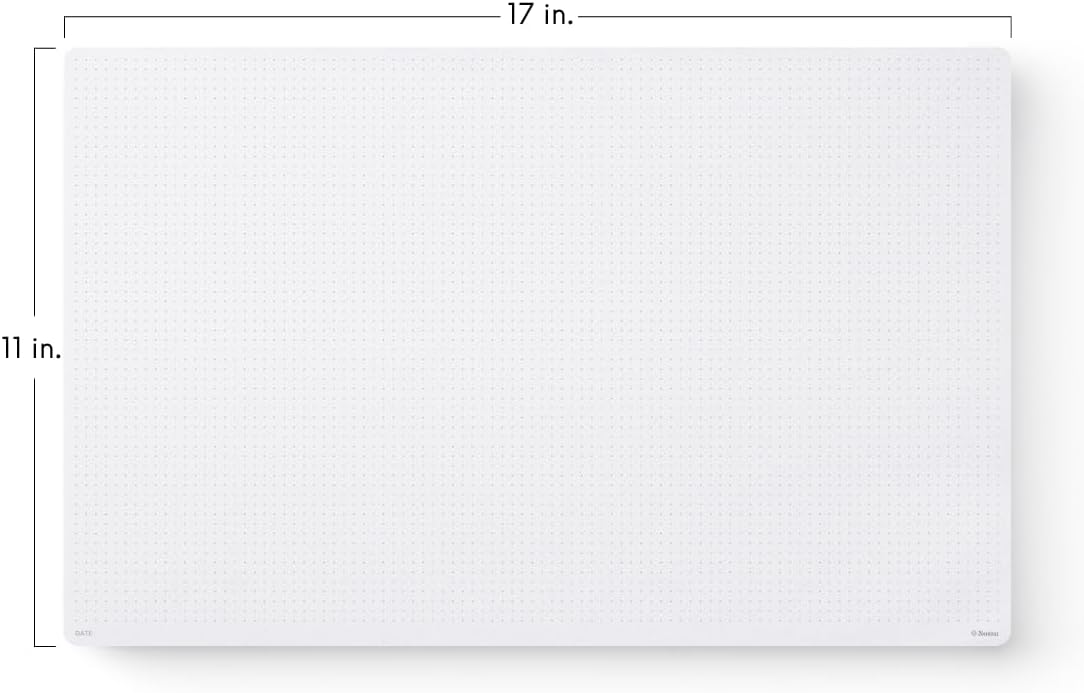 Notsu Graph Notepads 11 x 17 inch | Large Graphing Double Sided Drafting Pads with 1/4" Quad Grid Premium Thick Paper 120gsm