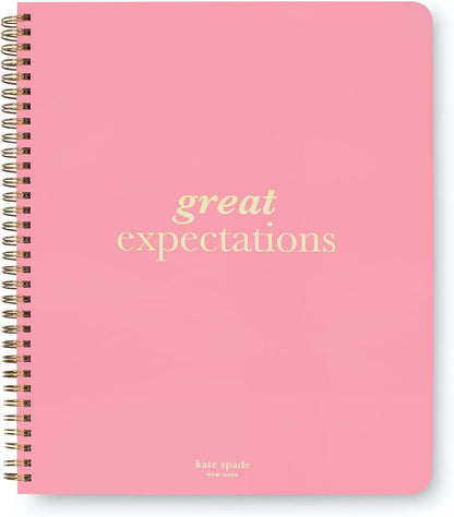 kate spade new york Large College Ruled Notebook, 11" x 9.5" Spiral Notebook with 160 Pages