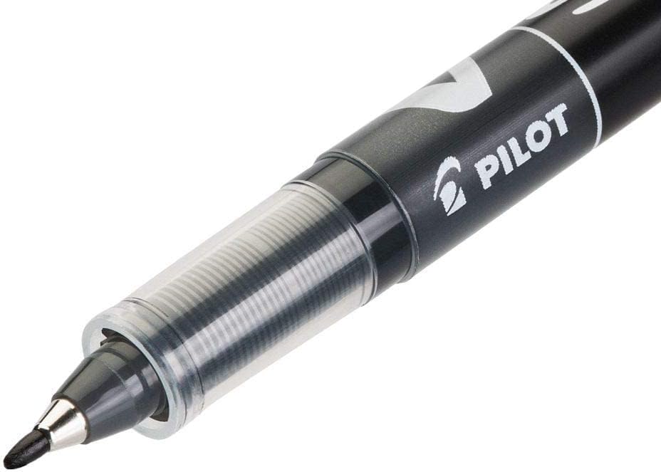 Pilot roller-ball V Sign Pen Liquid Ink 2.0 mm Tip - Black, Box of 12