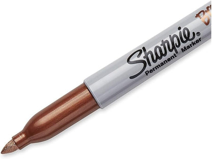 Sharpie - Fine Point Metallic Permanent Markers - Silver/Gold/Bronze (1-Pack of 4)