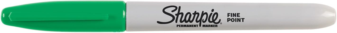 Sharpie Permanent Markers, Fine Point, Black, 12 Count