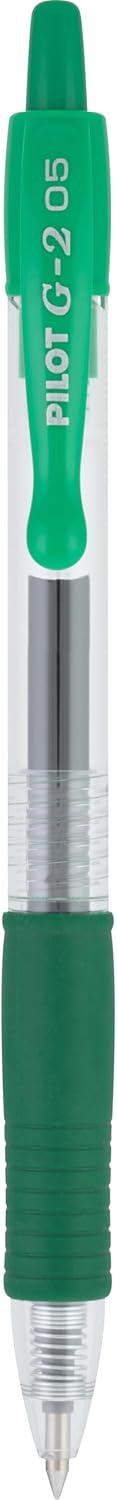 PILOT G2 Premium Refillable and Retractable Rolling Ball Gel Pens, Extra Fine Point, Black Ink, 12-Pack (31002)