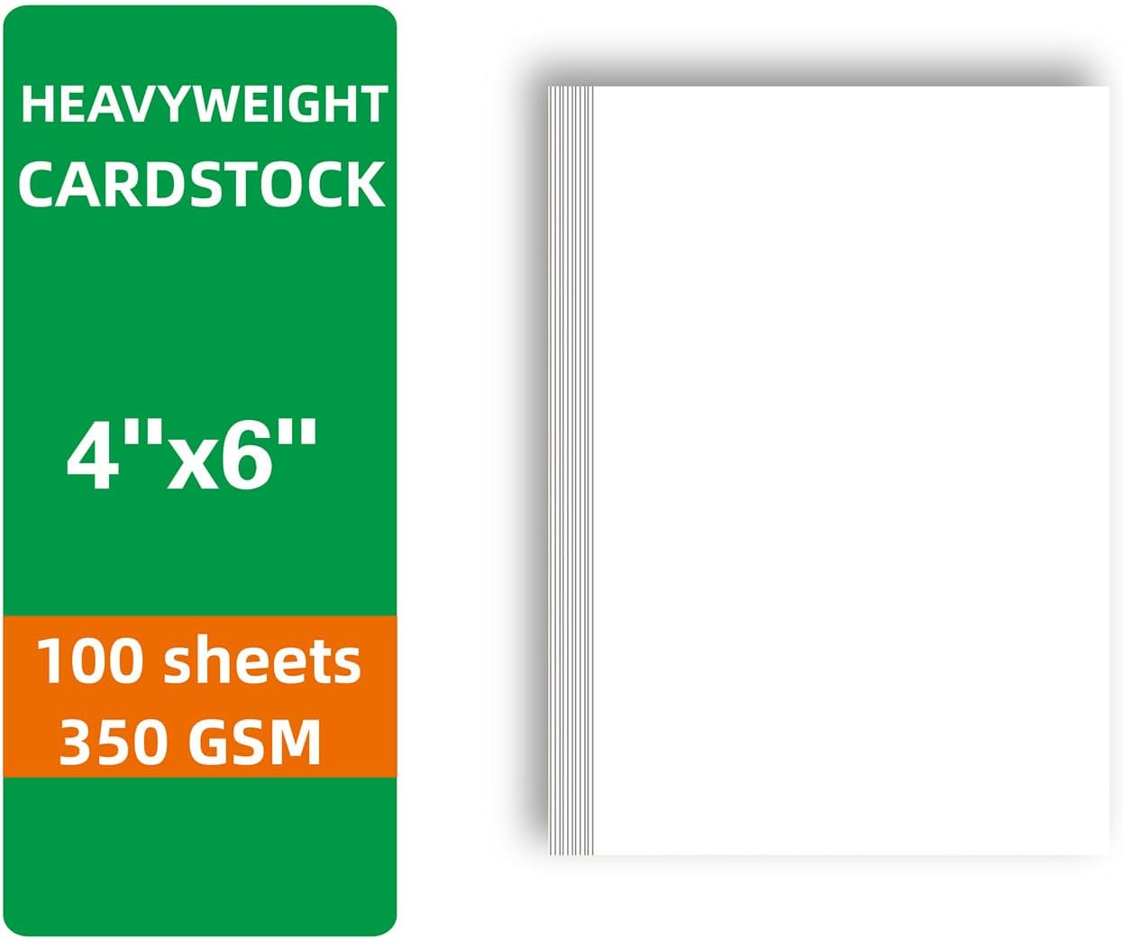 100 Sheets blank cardstock 2 x 3.5 In Heavy Weight business Card Stock 350gsm/130lb Learning Card, Note Card, Thank You Inserts, Gift Tags, Paper Crafts, Write, Draw, DIY (2X3.5 Inches)