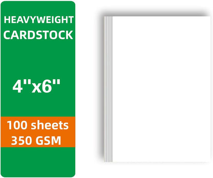100 Sheets blank cardstock 2 x 3.5 In Heavy Weight business Card Stock 350gsm/130lb Learning Card, Note Card, Thank You Inserts, Gift Tags, Paper Crafts, Write, Draw, DIY (2X3.5 Inches)