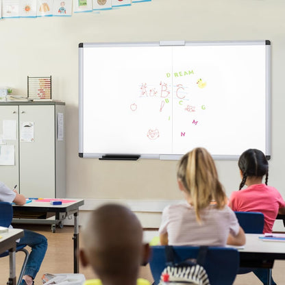 VIZ-PRO Magnetic Whiteboard/Dry Erase Board, 18 X 12 Inches, Includes 1 Eraser & 2 Markers & 4 Magnets
