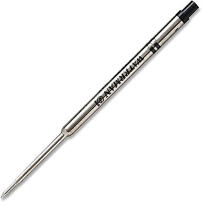 WATERMAN Ballpoint Pen Refill, Medium Point, Black Ink (834254)