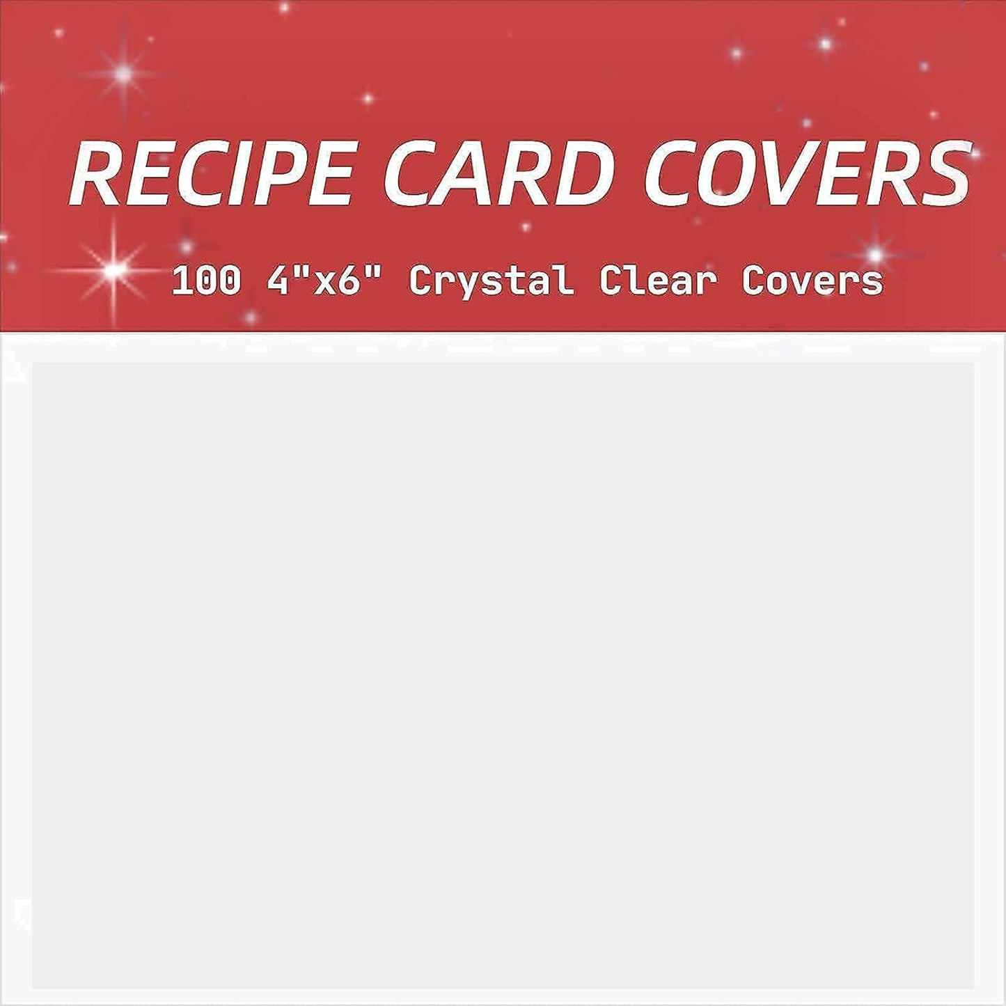3x5 Recipe Card Protectors,100 Count,Recipe Card Covers,Index Card Sleeve