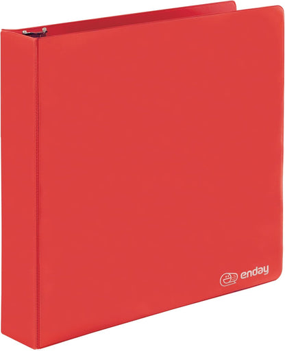 3 Inch Binder 3 Ring Binders Green, Slant D-Ring 3” Clear View Cover with 2 Inside Pockets, Heavy Duty Colored School Supplies Office and Home Binders – By Enday