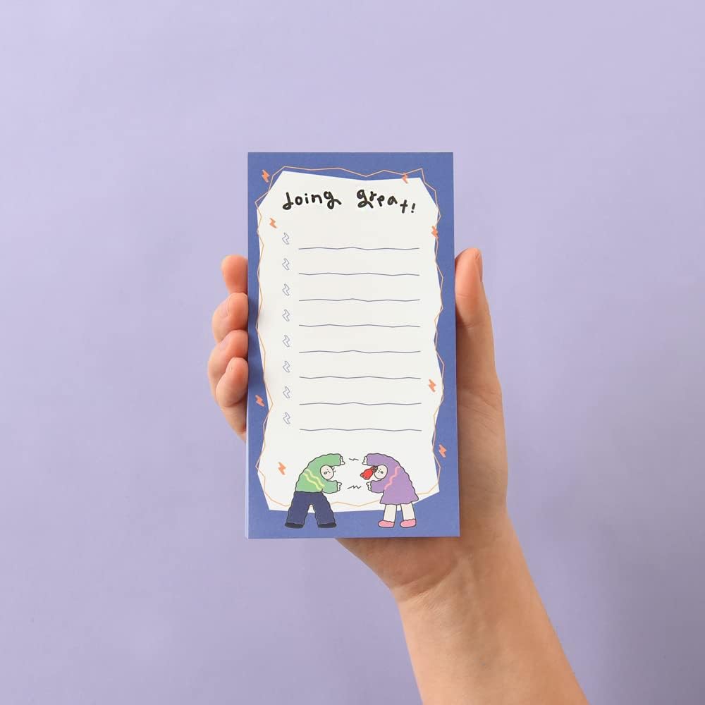 Monolike Memopad Memories design B SET - 4 Packs, 4 Different Designs, 100 Sheets Per Pad, Total 400 Sheets, Note pads, Writing pads, 3.15 x 4.17 Inches