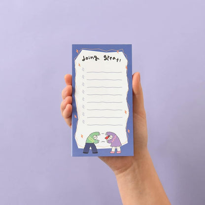 Monolike Memopad Memories design B SET - 4 Packs, 4 Different Designs, 100 Sheets Per Pad, Total 400 Sheets, Note pads, Writing pads, 3.15 x 4.17 Inches