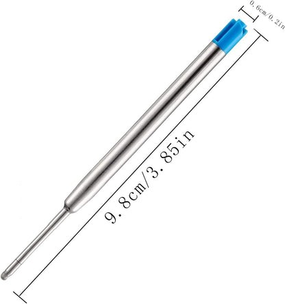 Obacle Ballpoint Pen Refills Black, 1.0mm Medium Point Smooth Writing for Ballpoint Pens, Black Ink, 3.85inch (9.8cm), 10 Pack (Black)