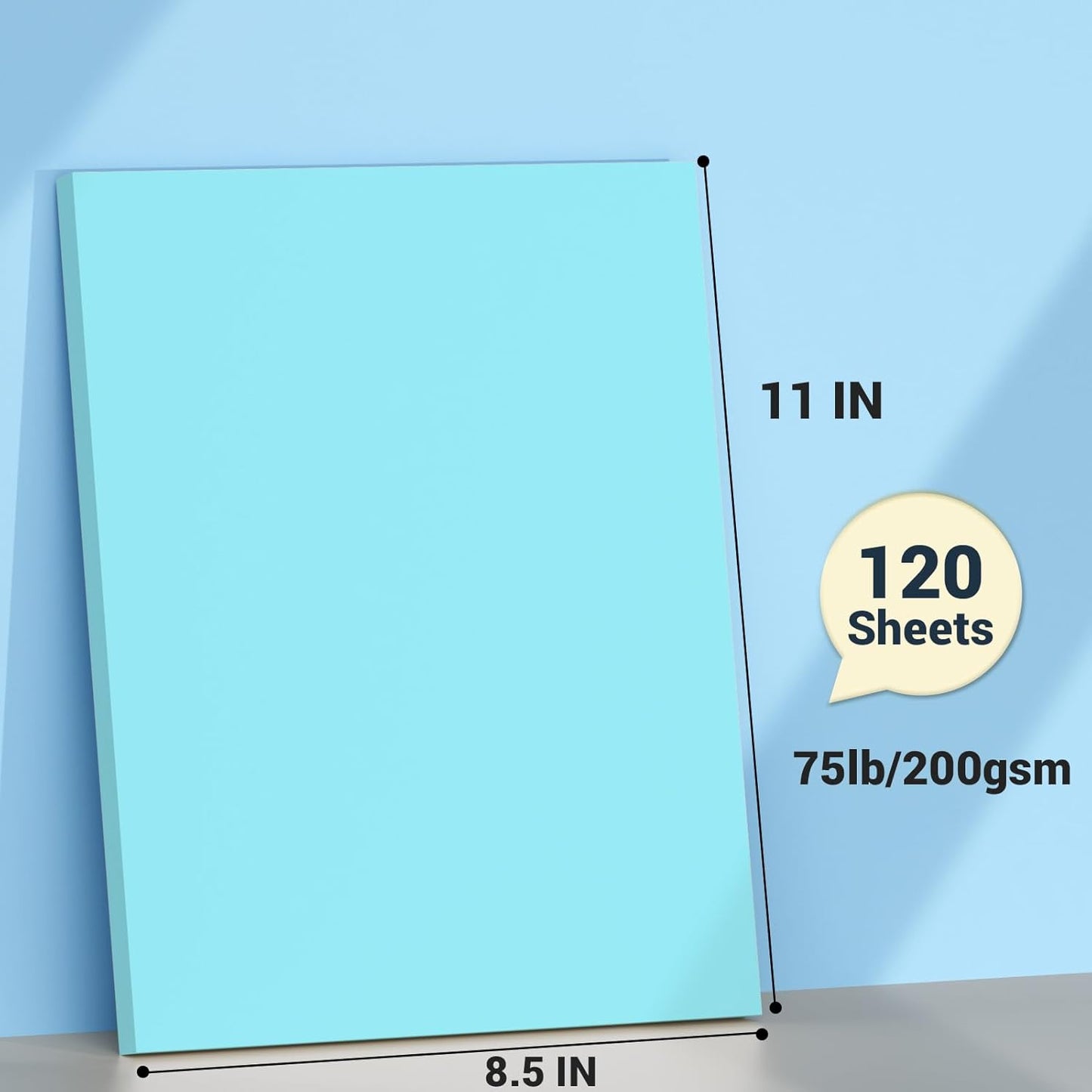 Cardstock 8.5 x 11, Thick Printer Paper 75 lb/200 gsm, 40 Sheets Card Stock White, Heavy Card stock, White CardStock Paper for Invitations, Diy Cards, Business Cards, Menus, Crafts, Drawing etc