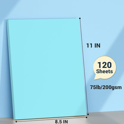 Cardstock 8.5 x 11, Thick Printer Paper 75 lb/200 gsm, 40 Sheets Card Stock White, Heavy Card stock, White CardStock Paper for Invitations, Diy Cards, Business Cards, Menus, Crafts, Drawing etc