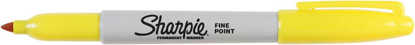 Sharpie Permanent Markers, Fine Point, Black, 12 Count